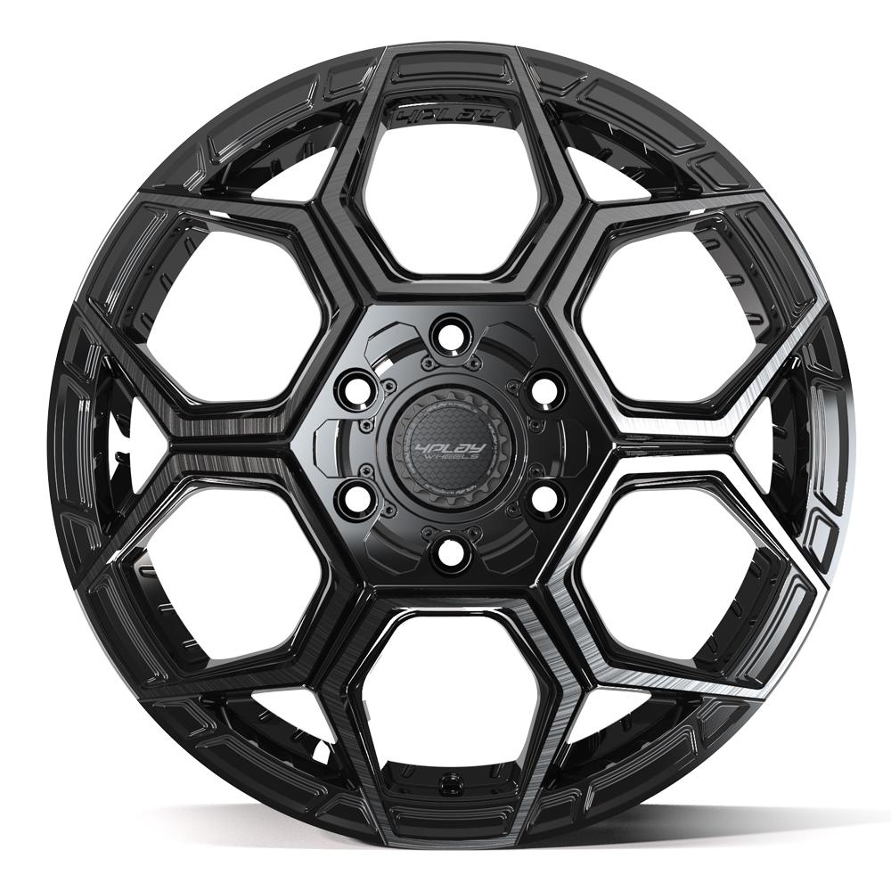 4Play 4PS26 18x9 Gloss Black Brushed with Tinted Clear wheel, 6x135/6x139.7, 18mm offset