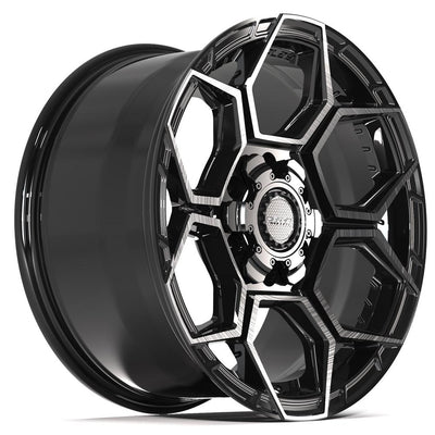 4Play 4PS26 18x9 Gloss Black Brushed with Tinted Clear wheel, 6x135/6x139.7, 18mm offset