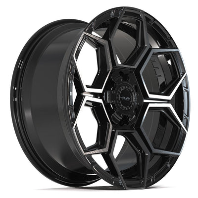 Set of 4 4Play 4PS26 20x9 Gloss Black Brushed with Tinted Clear wheel, 6x135/6x139.7, +18mm offset