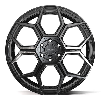 4Play 4PS26 22x10 Gloss Black Brushed with Tinted Clear wheel, 6x135/6x139.7, 0mm offset