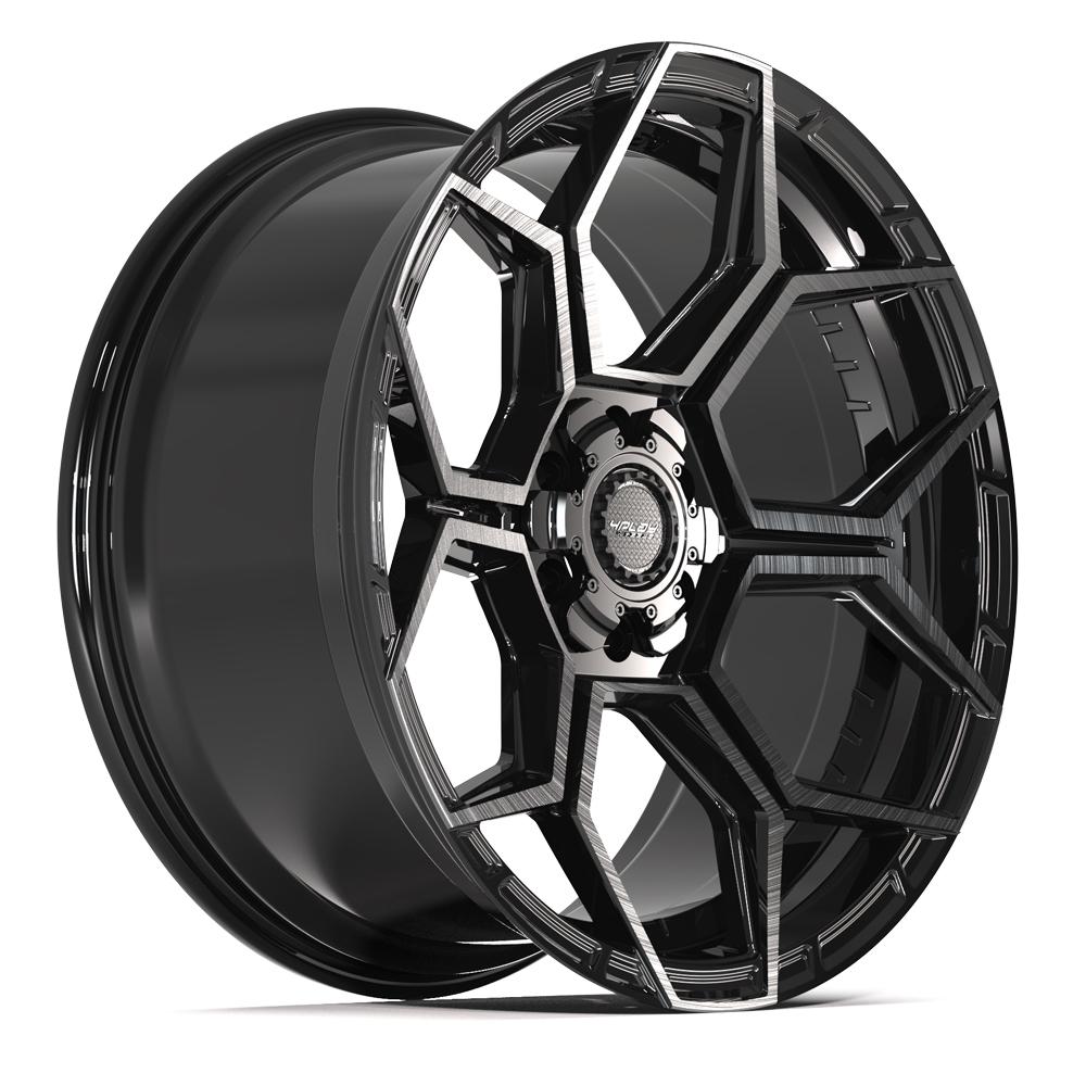 4Play 4PS26 22x10 Gloss Black Brushed with Tinted Clear wheel, 6x135/6x139.7, 0mm offset