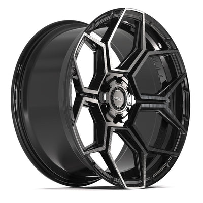 4Play 4PS26 22x10 Gloss Black Brushed with Tinted Clear wheel, 6x135/6x139.7, 0mm offset