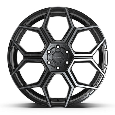 4Play 4PS26 24x10 Gloss Black Brushed with Tinted Clear wheel, 6x135/6x139.7, 24mm offset
