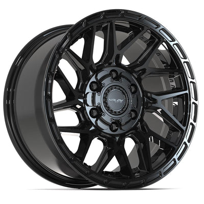4Play 4PS28 17x9 Gloss Black Brushed with Tinted Clear wheel, 6x135/6x139.7, 18mm offset