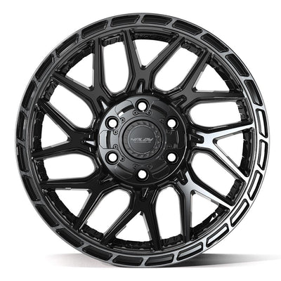 4Play 4PS28 18x9 Gloss Black Brushed with Tinted Clear wheel, 6x135/6x139.7, 18mm offset