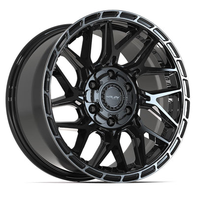 4Play 4PS28 18x9 Gloss Black Brushed with Tinted Clear wheel, 6x135/6x139.7, 18mm offset