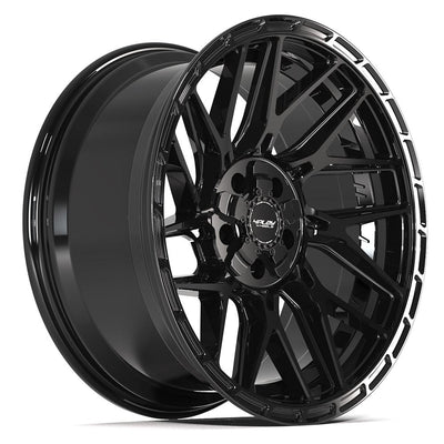 4Play 4PS28 20x9 Gloss Black Brushed with Tinted Clear wheel, 5x127/5x139.7, -6mm offset