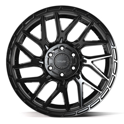 Set of 4 4Play 4PS28 20x9 Gloss Black Brushed with Tinted Clear wheel, 6x135/6x139.7, +18mm offset