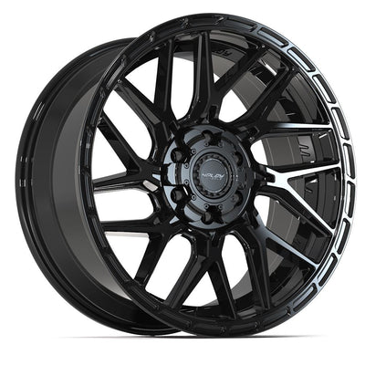 Set of 4 4Play 4PS28 20x9 Gloss Black Brushed with Tinted Clear wheel, 6x135/6x139.7, +18mm offset