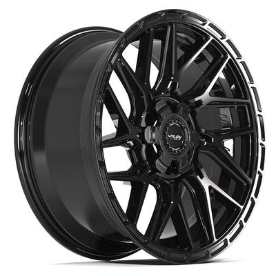 Set of 4 4Play 4PS28 20x9 Gloss Black Brushed with Tinted Clear wheel, 6x135/6x139.7, +18mm offset