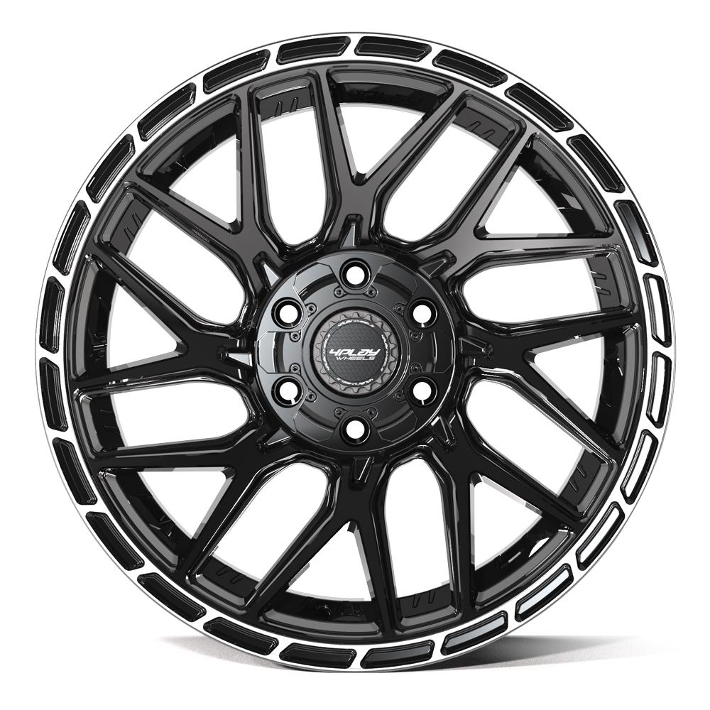 4Play 4PS28 20x9 Gloss Black Brushed with Tinted Clear wheel, 6x135/6x139.7, -6mm offset