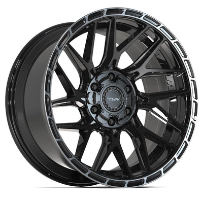 Set of 4 4Play 4PS28 20x9 Gloss Black Brushed with Tinted Clear wheel, 6x135/6x139.7, -6mm offset