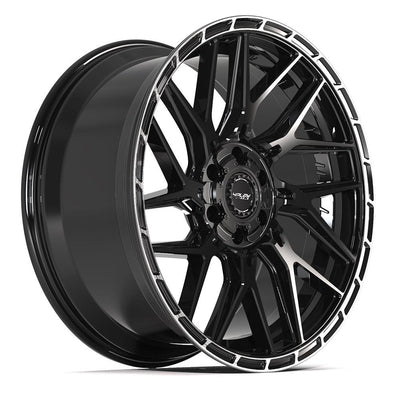 4Play 4PS28 22x10 Gloss Black Brushed with Tinted Clear wheel, 6x135/6x139.7, 0mm offset