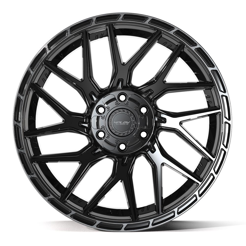 4Play 4PS28 22x10 Gloss Black Brushed with Tinted Clear wheel, 6x135/6x139.7, 24mm offset