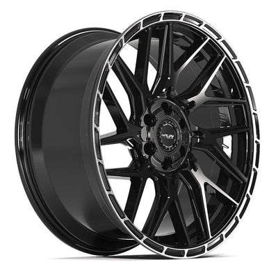 4Play 4PS28 22x10 Gloss Black Brushed with Tinted Clear wheel, 6x135/6x139.7, 24mm offset