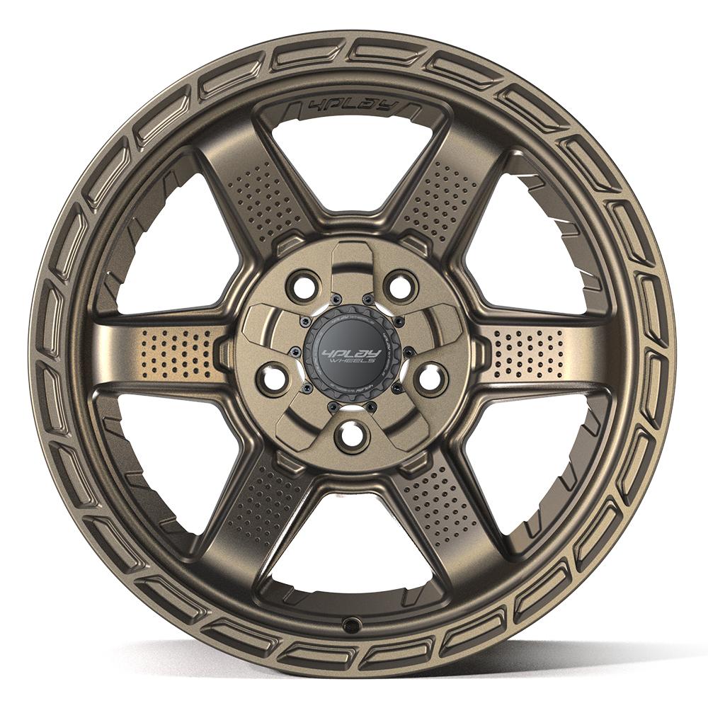 Set of 4 4Play 4PS63 17x9 Satin Bronze wheel, 5x127/5x139.7, -6mm offset