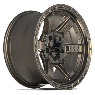4Play 4PS63 17x9 Satin Bronze wheel, 5x127/5x139.7, -6mm offset