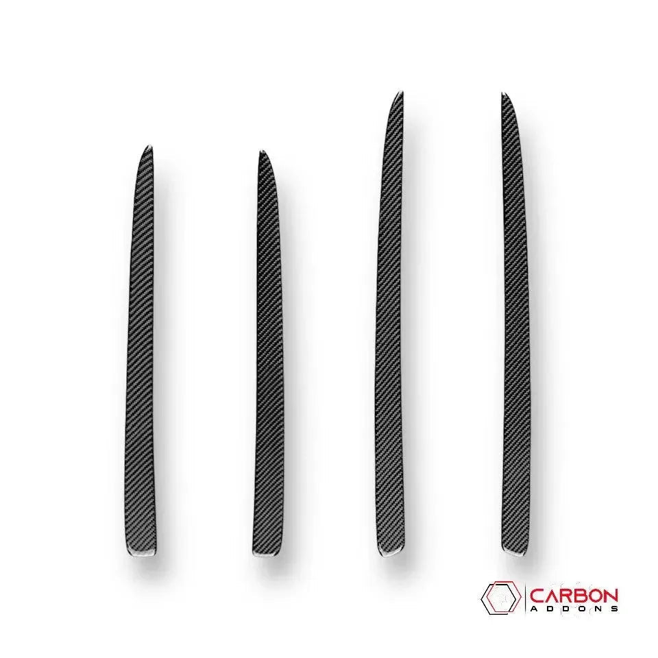 [4pcs] Real Carbon Fiber Door Panel Trim Overlay for 2011+ Dodge Durango