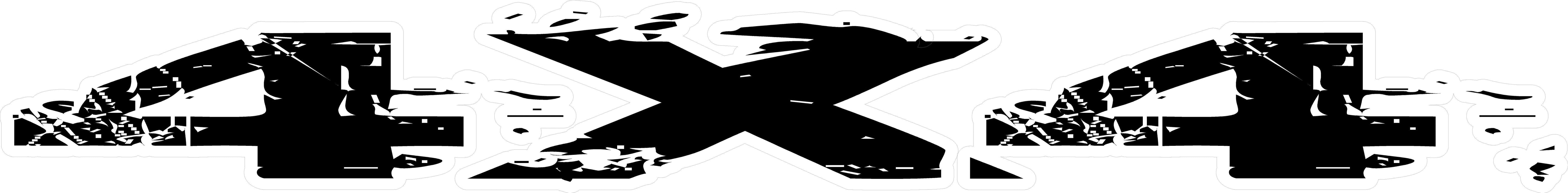 4x4 Off Road SPLASH Decal Stickers (x2)