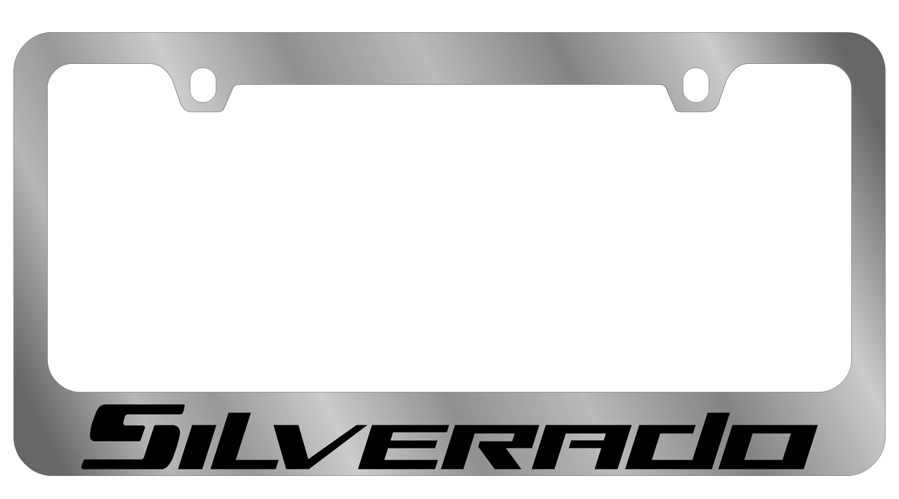 Chevrolet Silverado Chrome License Plate Frame