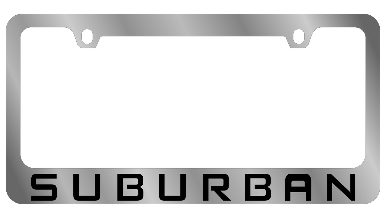 2007 Chevrolet Suburban Chrome License Plate Frame