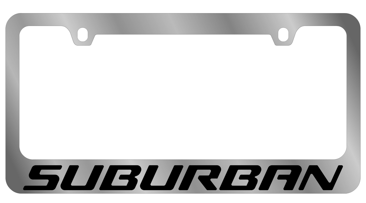 Chevrolet Suburban Chrome License Plate Frame