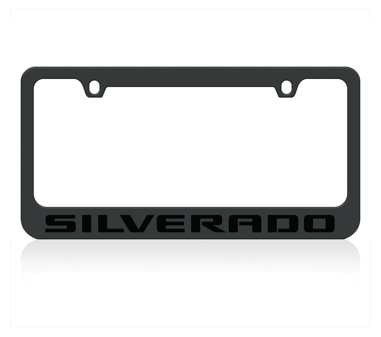 Chevrolet Silverado Black License Plate Frame