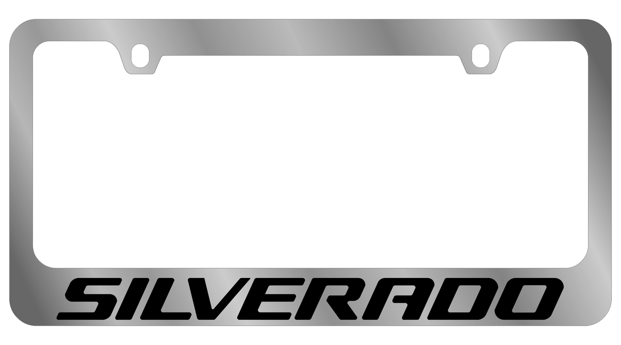 Chevrolet Silverado Chrome License Plate Frame