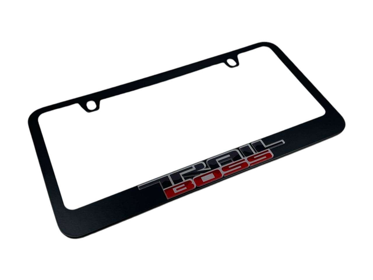 Chevrolet Trail Boss Black License Plate Frame