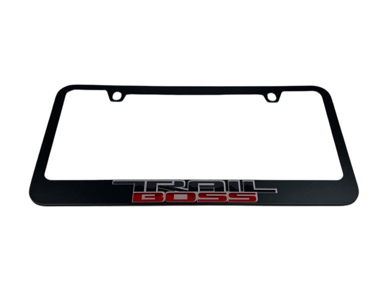 Chevrolet Trail Boss Black License Plate Frame