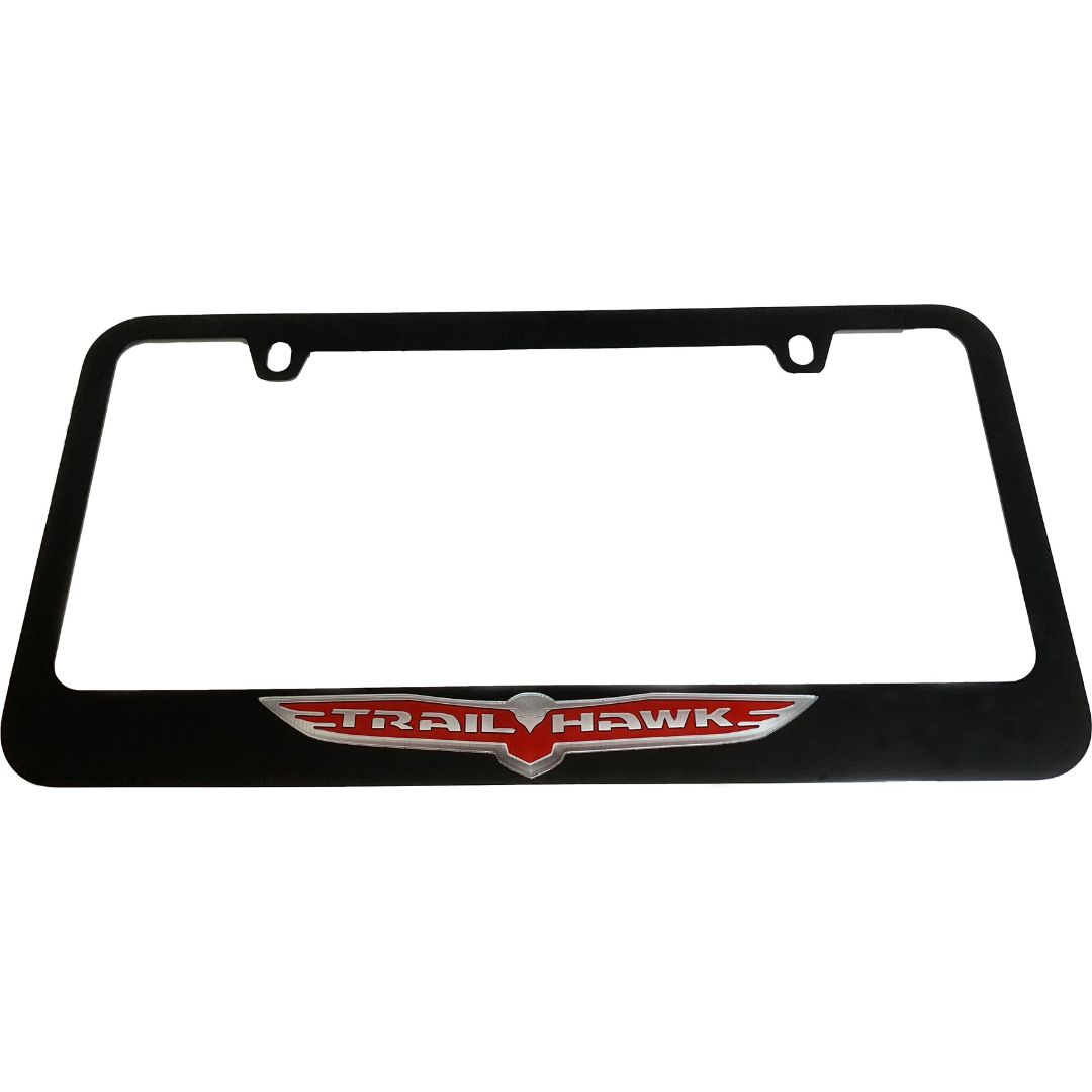 Jeep Trailhawk Black License Plate Frame
