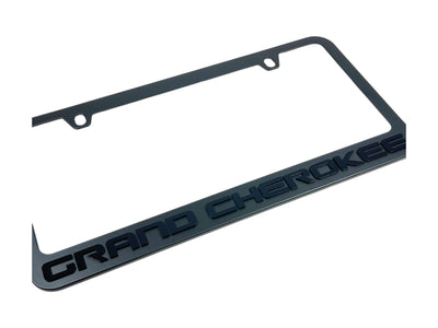 Jeep Grand Cherokee Blacked Out License Plate Frame