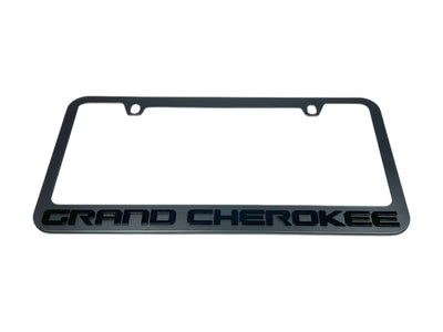 Jeep Grand Cherokee Blacked Out License Plate Frame