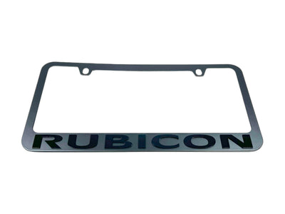 Jeep Rubicon Black License Plate Frame
