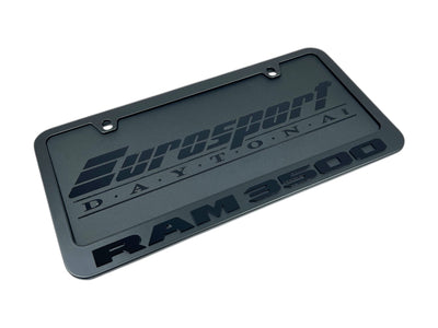 Ram 3500 Black License Plate Frame