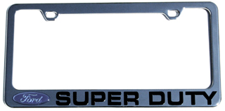 Ford Super Duty Chrome License Plate Frame