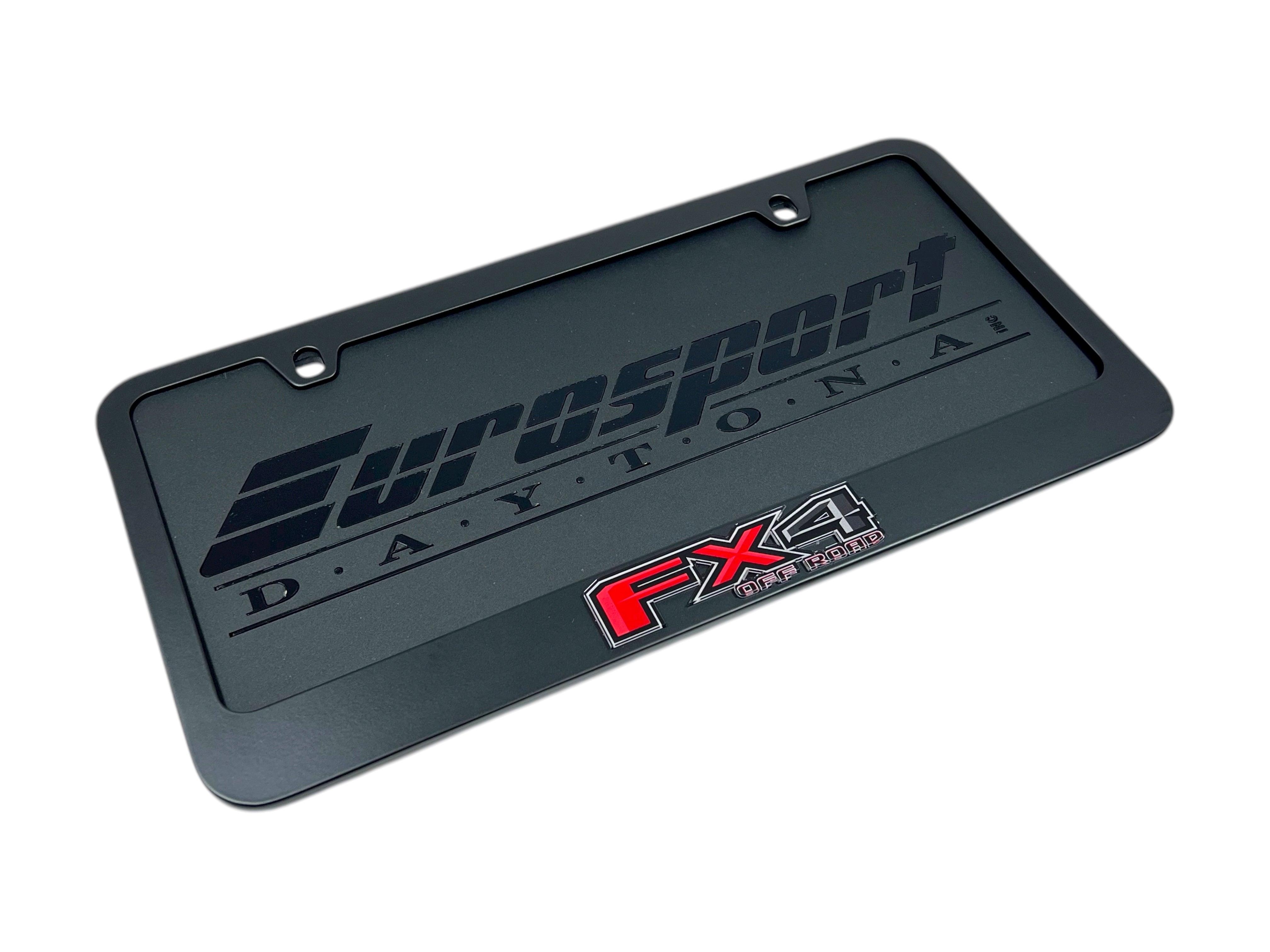 Ford FX4 Black License Plate Frame