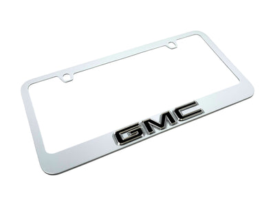 GMC White License Plate Frame