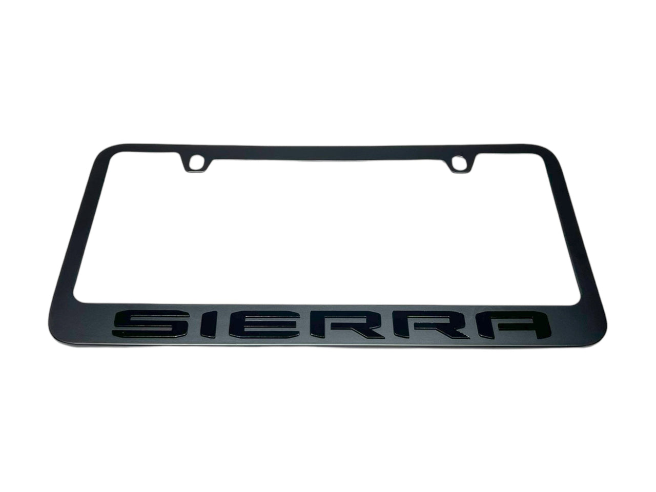 GMC Sierra Black License Plate Frame