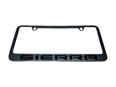 GMC Sierra Black License Plate Frame