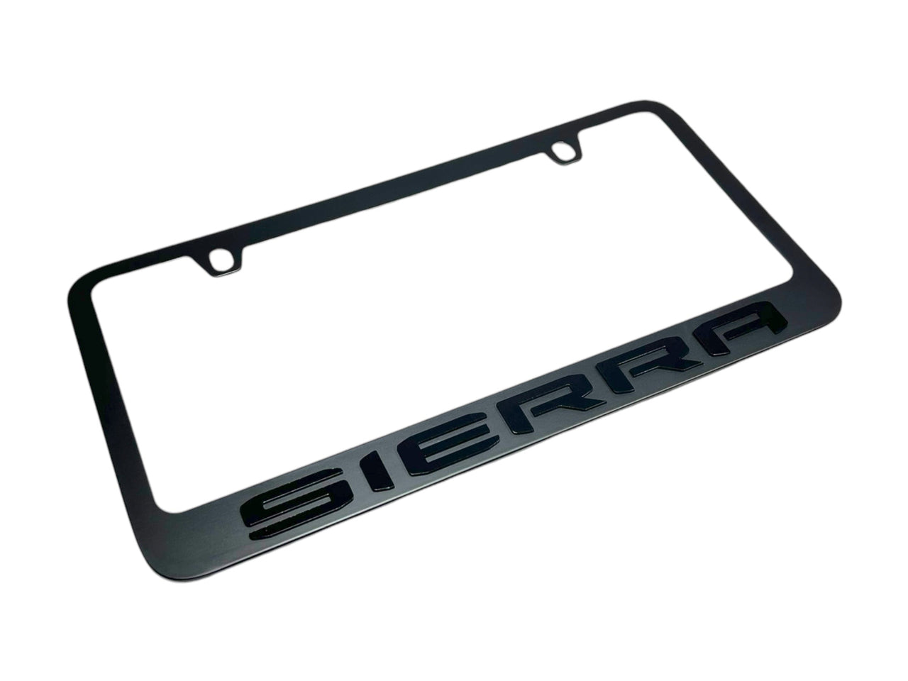 GMC Sierra Black License Plate Frame