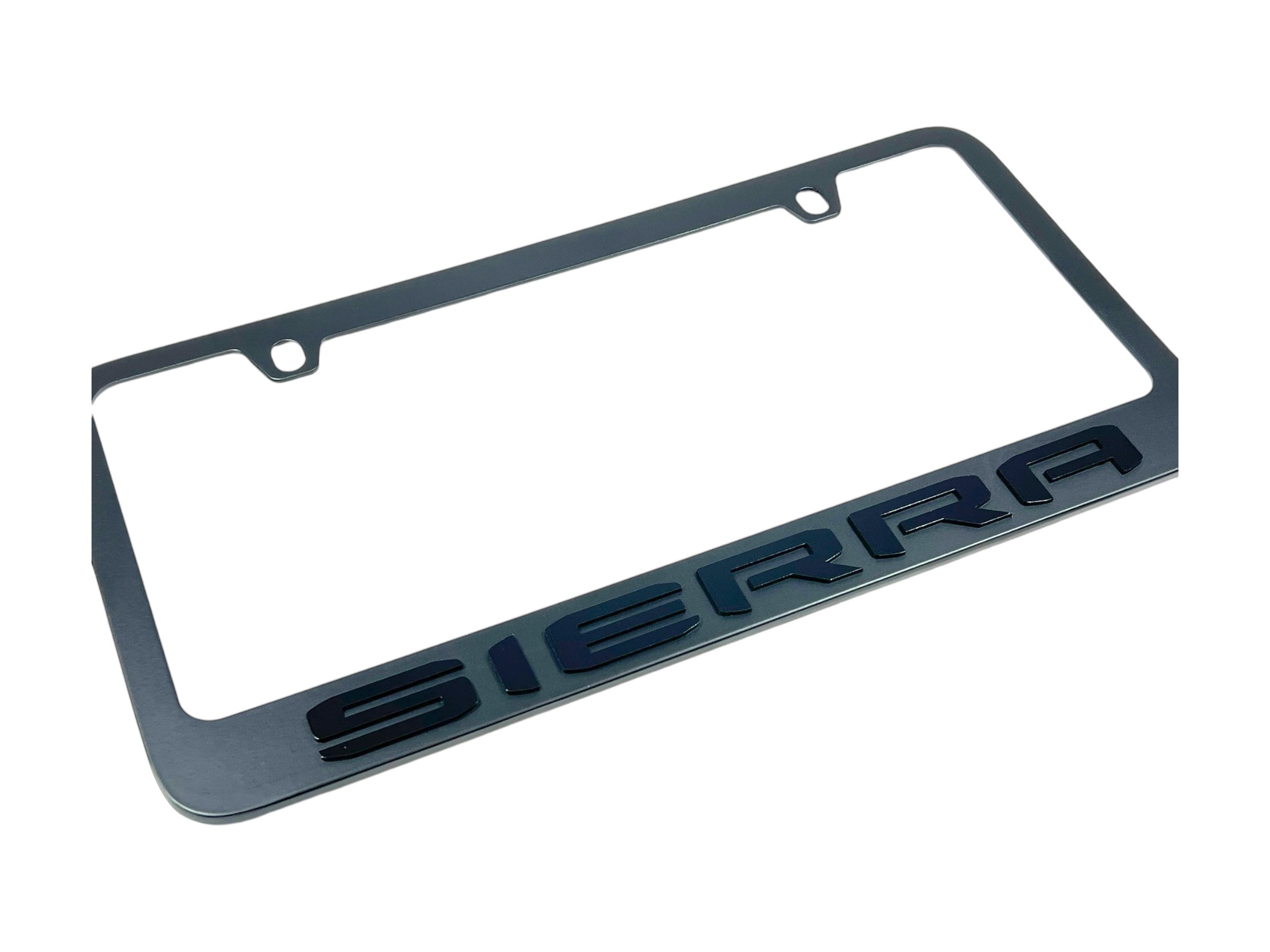 GMC Sierra Black License Plate Frame
