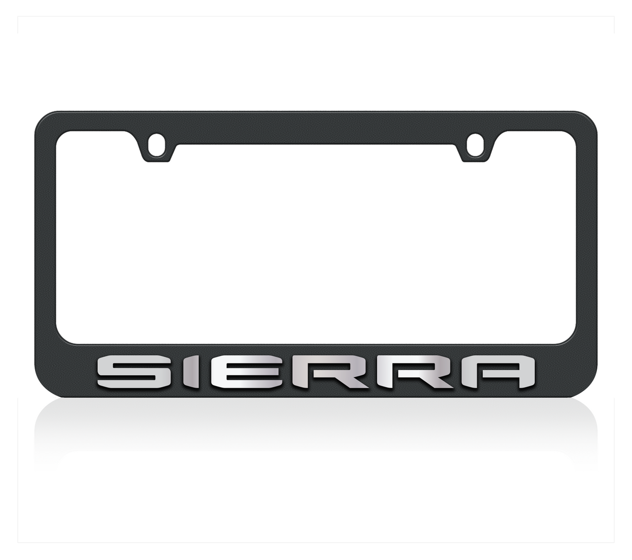 2019 GMC Sierra Black License Plate Frame