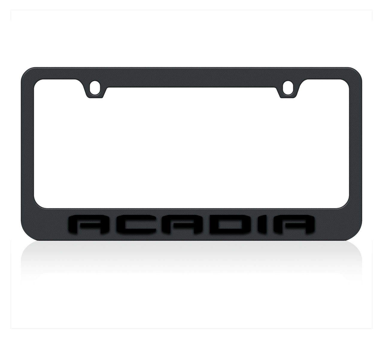 2019 GMC Acadia Blacked Out License Plate Frame