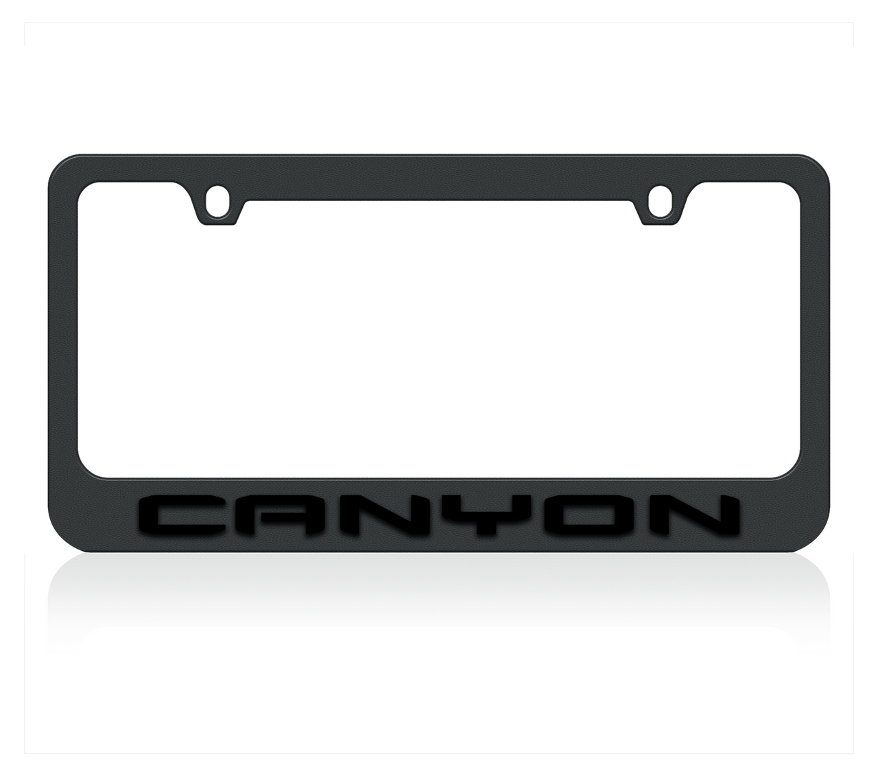 2019 GMC Canyon Blacked Out License Plate Frame