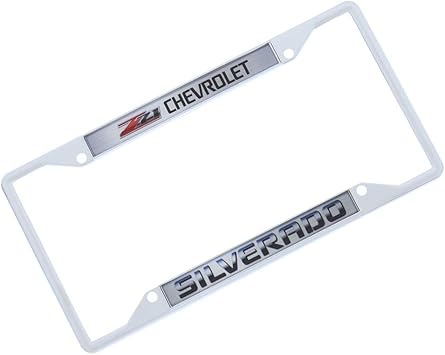Chevrolet Silverado Z71 Chrome License Plate Frame