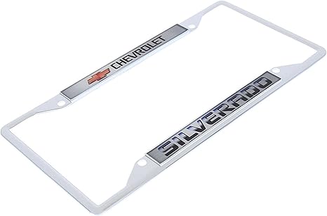 Chevrolet Silverado Chrome License Plate Frame