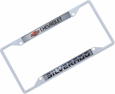 Chevrolet Silverado Chrome License Plate Frame