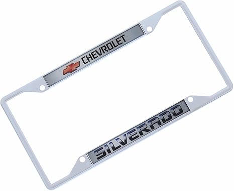 Chevrolet Silverado Chrome License Plate Frame