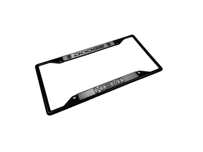 Dodge HEMI Black License Plate Frame